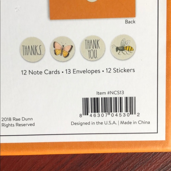 Rae Dunn Note Card Set - Picture 3 of 3